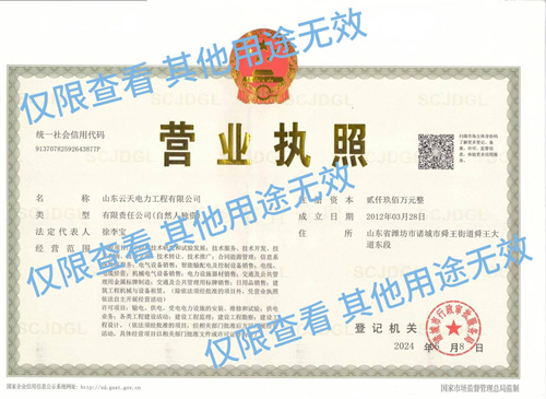 企业营业执照